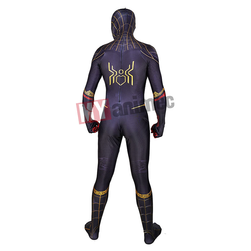 spider man's black and gold suit